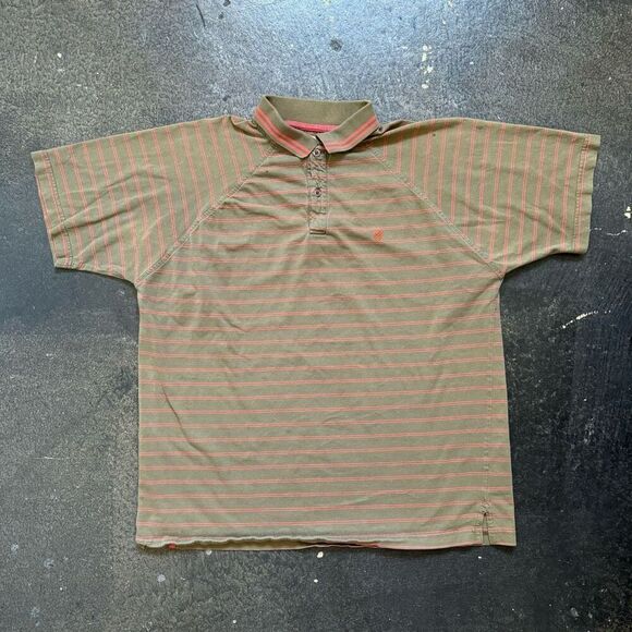 Ezekiel Men’s Striped Polo Shirt Size Large 100% Cotton Small Logo Essential - Picture 1 of 15